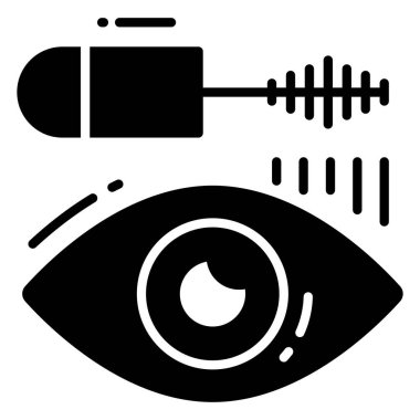 rimel ikonu, moda biçimi, Beyaz Arkaplanda izole edilmiş, Stock vektör çizimleri.