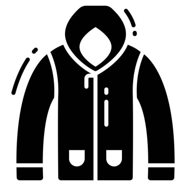 Kaput simgesi, moda biçimi, Beyaz Arkaplanda izole edilmiş, Stock vektör çizimleri.