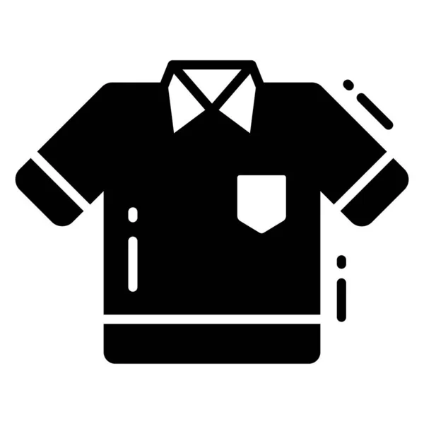 Ícone Camisa Estilo Moderno Isolado Fundo Branco Ilustrações Vetor Estoque — Vetor de Stock