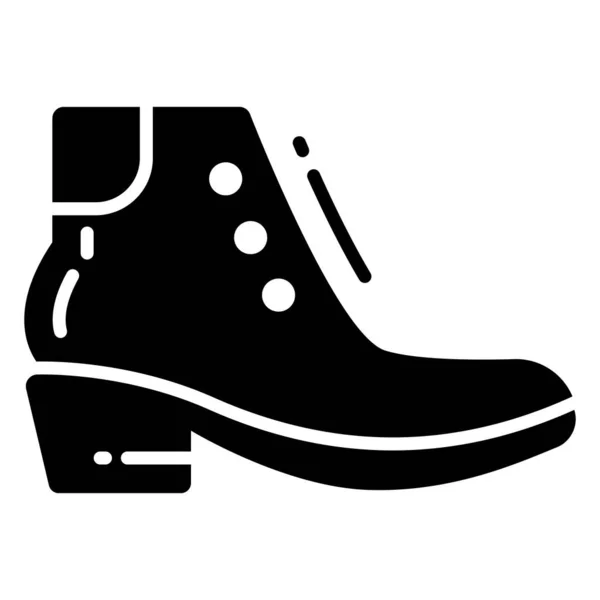 Значок Взуття Модний Стиль Ізольовані Білому Тлі Стокові Векторні Ілюстрації — стоковий вектор