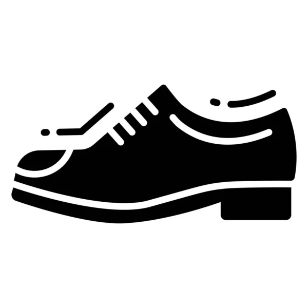 Icono Zapatos Cuero Estilo Moda Aislado Sobre Fondo Blanco Ilustraciones — Archivo Imágenes Vectoriales