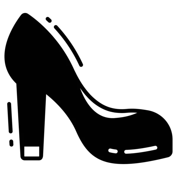 High Heel Symbol Trendiger Stil Isoliert Auf Weißem Hintergrund Stockvektorillustrationen — Stockvektor