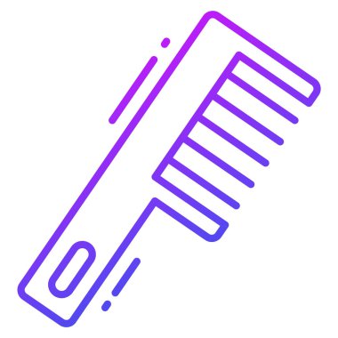 tarak simgesi, moda biçimi, Beyaz Arkaplanda izole edilmiş, Stock vektör çizimleri.