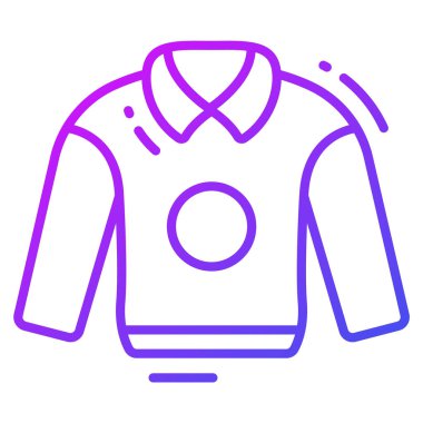 sweatshirt simgesi, moda biçimi, Beyaz Arkaplanda izole edilmiş, Stock vektör çizimleri.