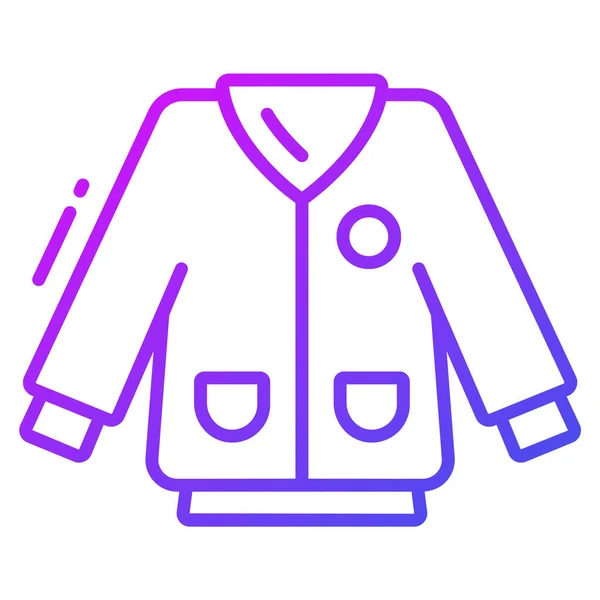 ジャケットアイコン トレンディーなスタイル 白の背景に隔離された 株式ベクトルのイラスト — ストックベクタ