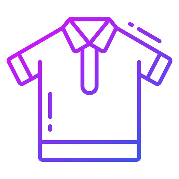 Shirt Icona Stile Trendy Isolato Sfondo Bianco Illustrazioni Vettoriali Stock — Vettoriale Stock