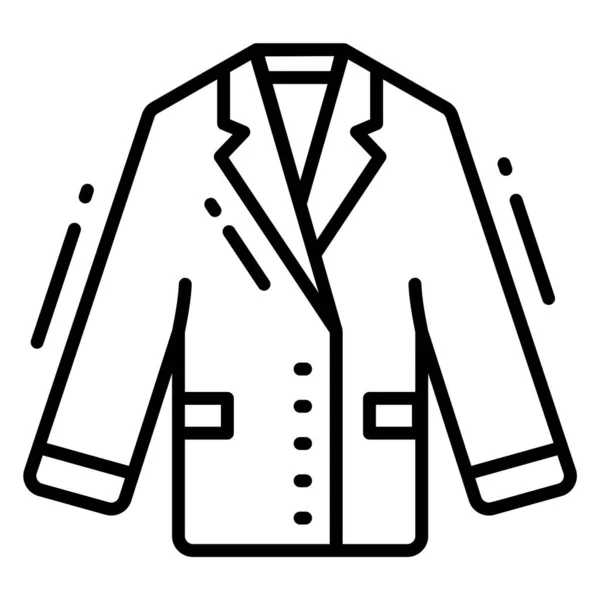 オーバーコートのアイコン トレンディーなスタイル 白の背景に隔離された 株式ベクトルのイラスト — ストックベクタ