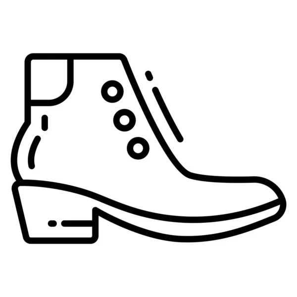 Значок Взуття Модний Стиль Ізольовані Білому Тлі Стокові Векторні Ілюстрації — стоковий вектор