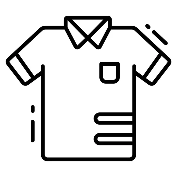 Ícone Camisa Estilo Moderno Isolado Fundo Branco Ilustrações Vetor Estoque —  Vetores de Stock