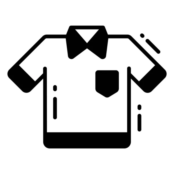 Ícone Camisa Estilo Moderno Isolado Fundo Branco Ilustrações Vetor Estoque —  Vetores de Stock