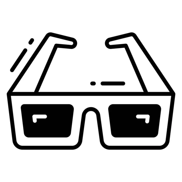 Gözlük Simgesi Moda Biçimi Beyaz Arkaplanda Izole Edilmiş Stock Vektör — Stok Vektör