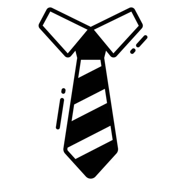 Значок Краватки Модний Стиль Ізольовані Білому Тлі Стокові Векторні Ілюстрації — стоковий вектор