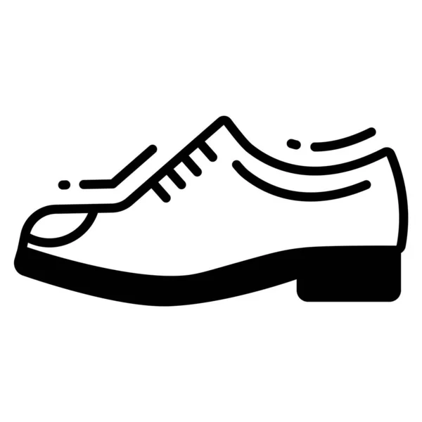 革の靴のアイコン トレンディーなスタイル 白の背景に隔離された ストックベクトルイラスト — ストックベクタ