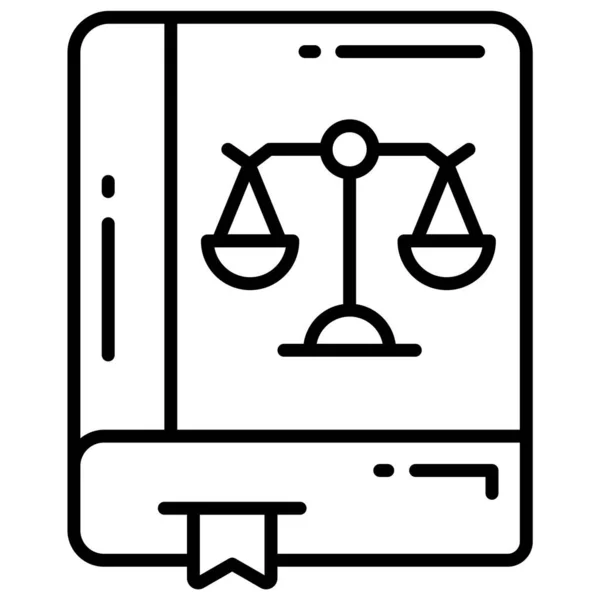Gesetzbuch Urheberrecht Symbol Des Geistigen Eigentums — Stockvektor