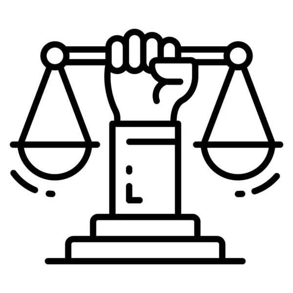 Justice Law Copyright Law Intellectual Property Icon — Stock Vector