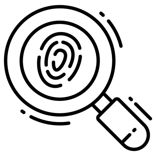 指纹版权法 知识产权图标 — 图库矢量图片