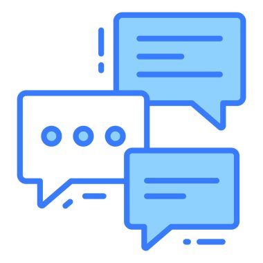 Yorum simgesi, Anket ve Geribildirim, modern vektör illüstrasyonu 