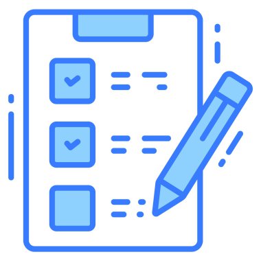 simge, Anket ve Geribildirim, modern vektör illüstrasyonunu incele 