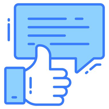 Simge, Anket ve Geribildirim gibi, modern vektör çizimi 