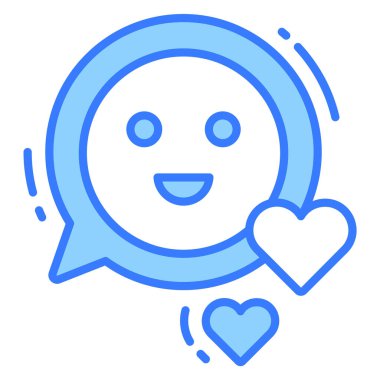 Tatmin simgesi, Anket ve Geribildirim, modern vektör çizimi 