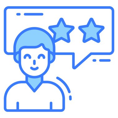 Müşteri geribildirim simgesi, Anket ve Geribildirim, modern vektör illüstrasyonu 