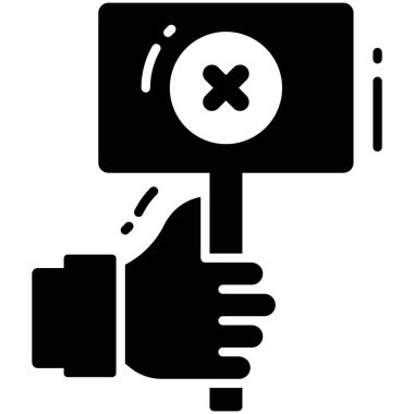 negatif derecelendirme simgesi, Anket ve Geribildirim, modern vektör çizimi 