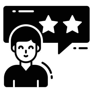 Müşteri geribildirim simgesi, Anket ve Geribildirim, modern vektör illüstrasyonu 