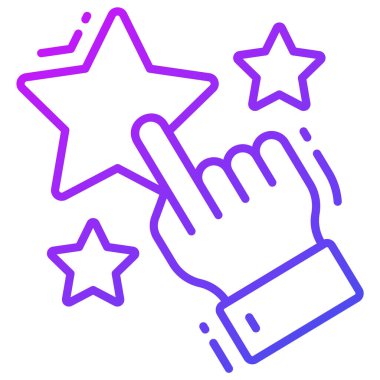 Tatmin simgesi, Anket ve Geribildirim, modern vektör çizimi 