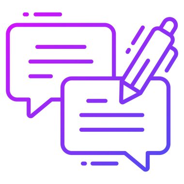 İnceleme simgesi, Anket ve Geribildirim, modern vektör illüstrasyonu 