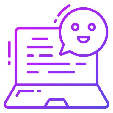 Çevrimiçi Tanımlama simgesi, Anket ve Geribildirim, modern vektör illüstrasyonu 