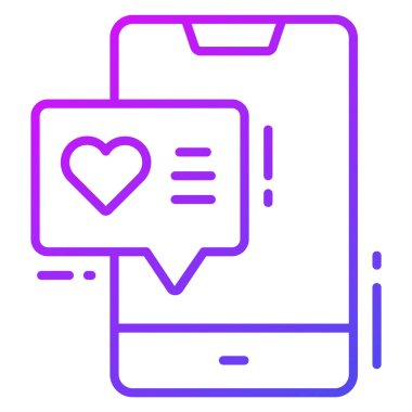 Kalp değerlendirme ikonu, Anket ve Geribildirim, modern vektör illüstrasyonu 