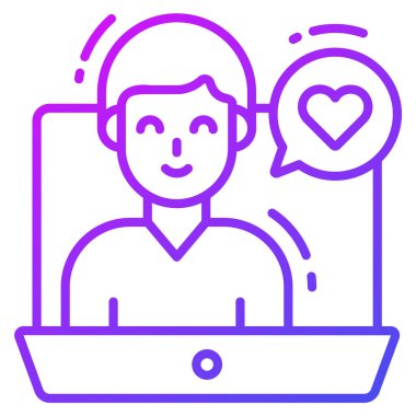 Simge, Anket ve Geribildirim gibi, modern vektör çizimi 