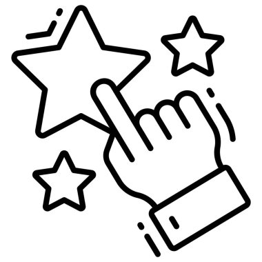 Tatmin simgesi, Anket ve Geribildirim, modern vektör çizimi 