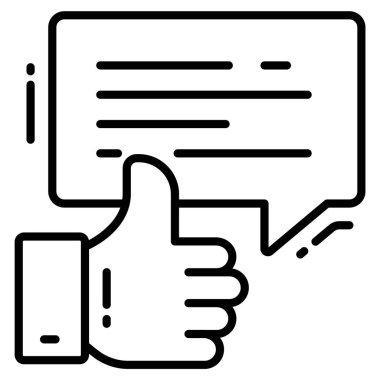 Simge, Anket ve Geribildirim gibi, modern vektör çizimi 