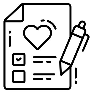 İstek Listesi Anketi ve Geribildirim, modern vektör çizimi 