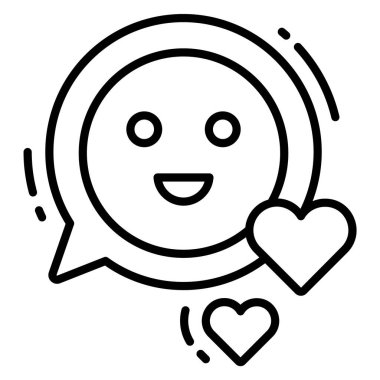 Tatmin simgesi, Anket ve Geribildirim, modern vektör çizimi 