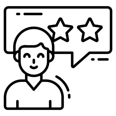 Müşteri geribildirim simgesi, Anket ve Geribildirim, modern vektör illüstrasyonu 