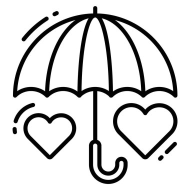 Sigorta simgesi, Anket ve Geribildirim, modern vektör illüstrasyonu 