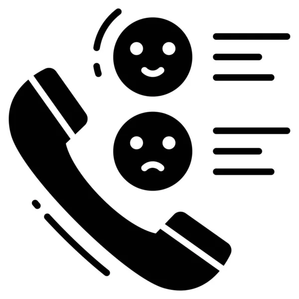 電話調査のアイコン 調査とフィードバック 現代のベクトル図 — ストックベクタ