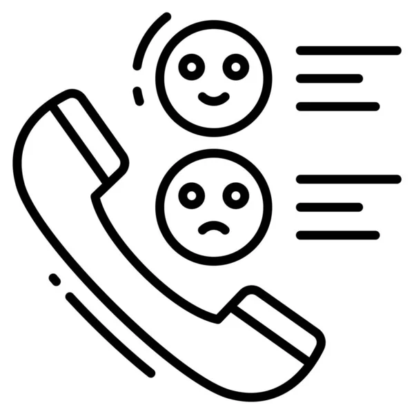 Значок Телефонного Опитування Опитування Зворотній Язок Сучасна Векторна Ілюстрація — стоковий вектор