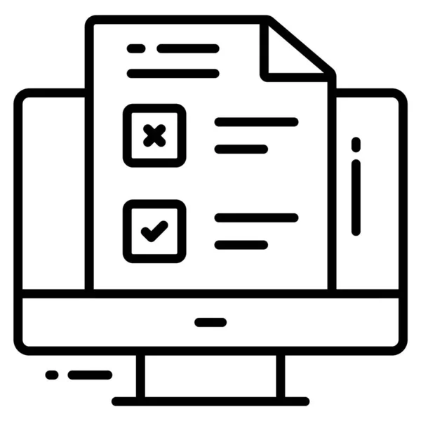 Applikationssymbol Umfrage Und Feedback Moderne Vektorillustration — Stockvektor