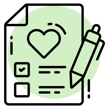 İstek Listesi Anketi ve Geribildirim, modern vektör çizimi 