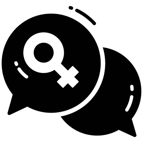 Chat Blase Glyphen Symbol Zeichen Und Symbol Symbol — Stockvektor