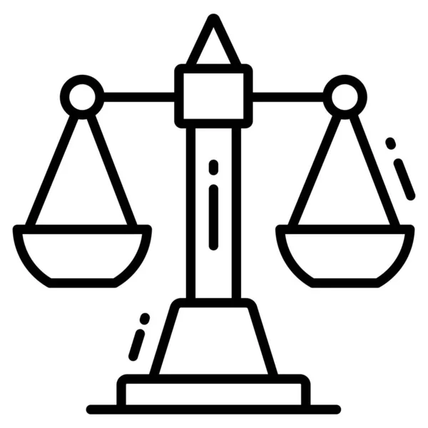 Balance Equality Line Icon Sign Symbol Icon — Stock Vector