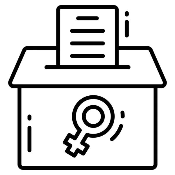 Εικονίδιο Γραμμής Ψηφοφορίας Σύμβολο Και Σύμβολο — Διανυσματικό Αρχείο