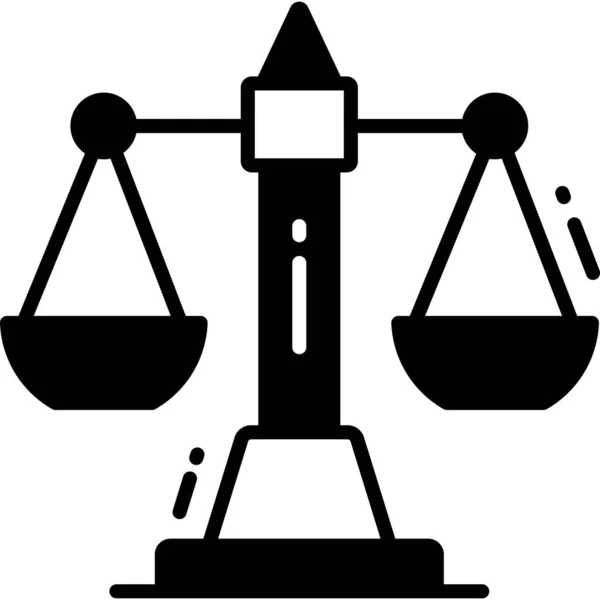 Egyensúly Egyenlőség Ikon Jel Szimbólum Ikon — Stock Vector