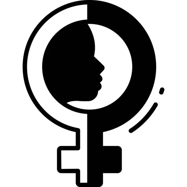 Weibliches Zeichen Symbol Zeichen Und Symbol Symbol — Stockvektor