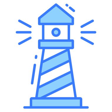 Deniz feneri vektör simgesi. Grafik ve web tasarımı için resim.