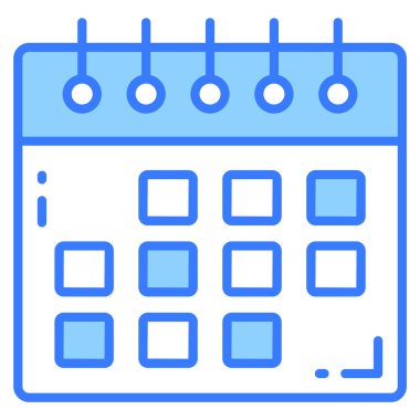Takvim vektör simgesi. Grafik ve web tasarımı için resim.