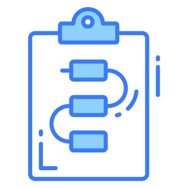 Akış şeması vektör simgesi. Grafik ve web tasarımı için resim.